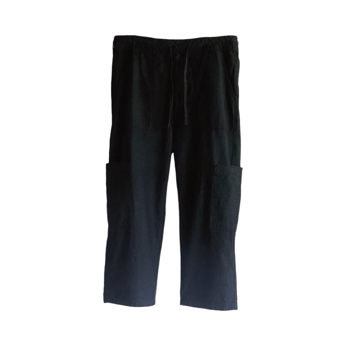ANC-PT41-B-3 Ancellm Chambray Baker Cargo Pants Black