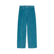Auralee Pigment Dye Finx Corduroy Wide 5P Pants Deep Blue - 25SS