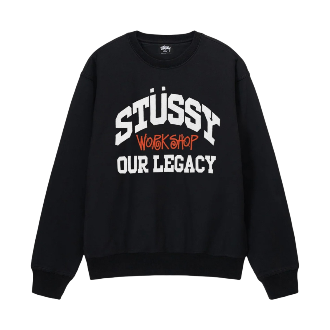 스투시 밀크 크루넥 블랙 | Stussy | KREAM