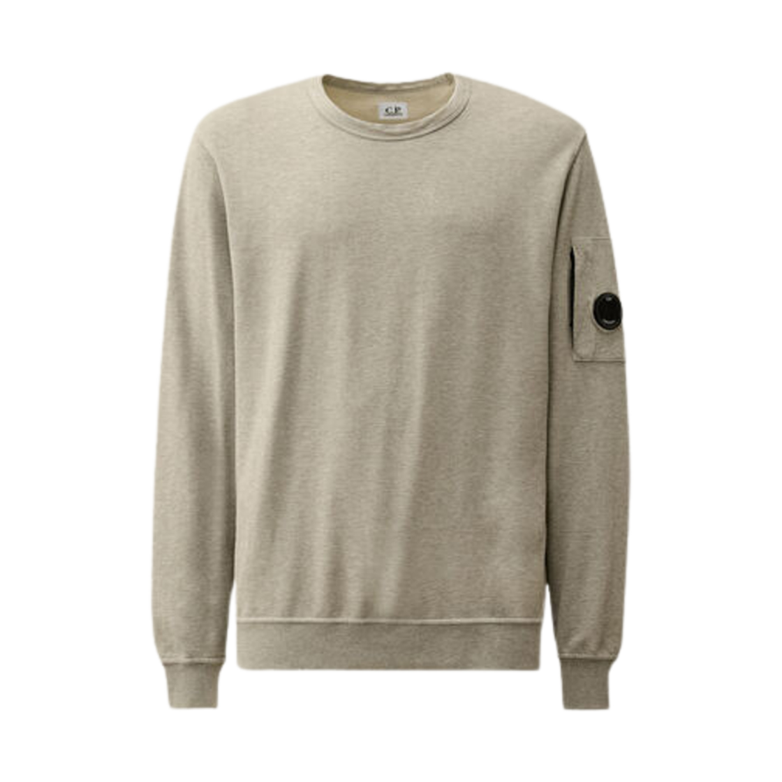 17CMSS019A002246GM94 C.P. Company Light Fleece Crew Neck Sweatshirt Greystone Melange - 24FW