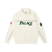 Palace Par 1/4 Zip Funnel White - 23FW
