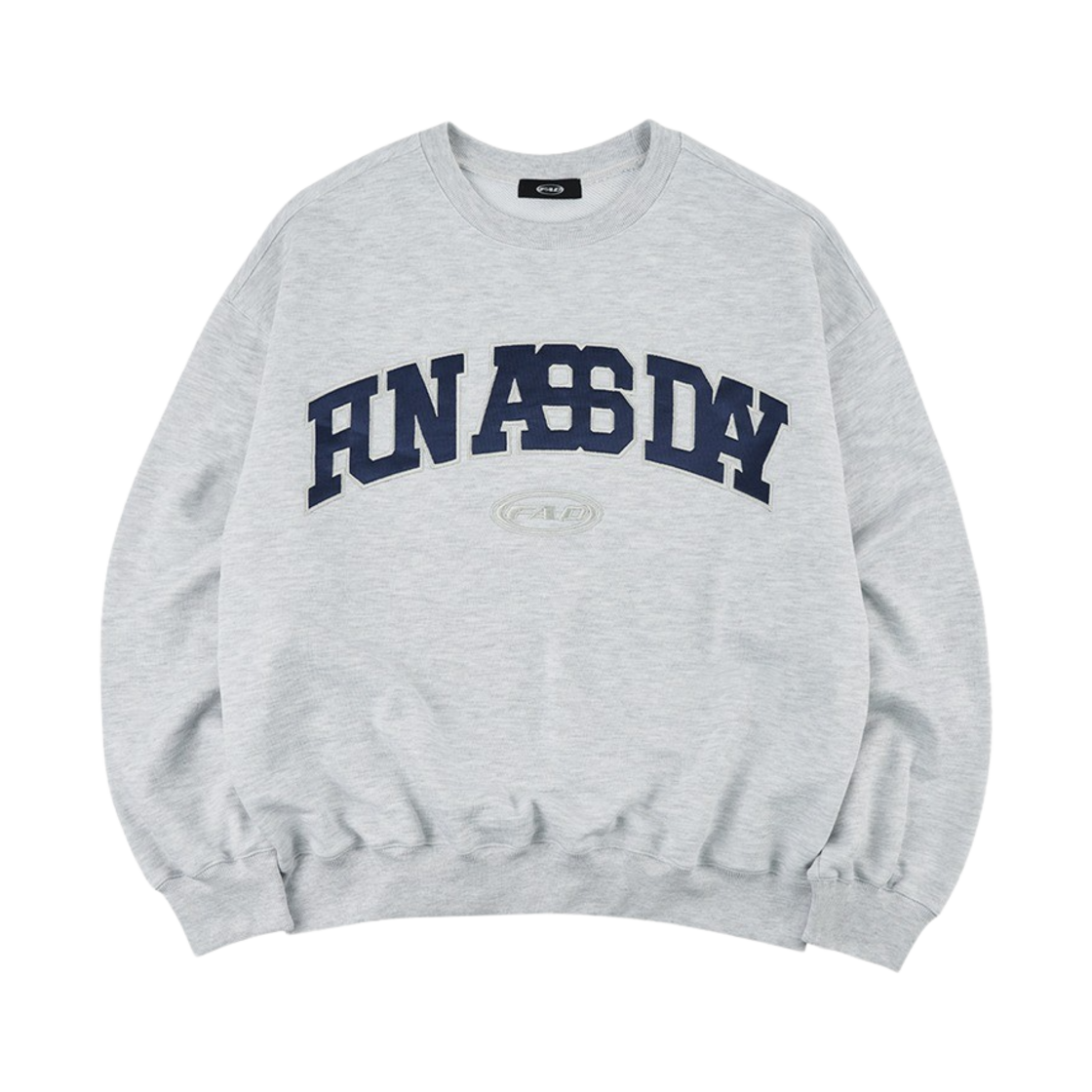 에프에이디 로고 스웻 셔츠 화이트 멜란지