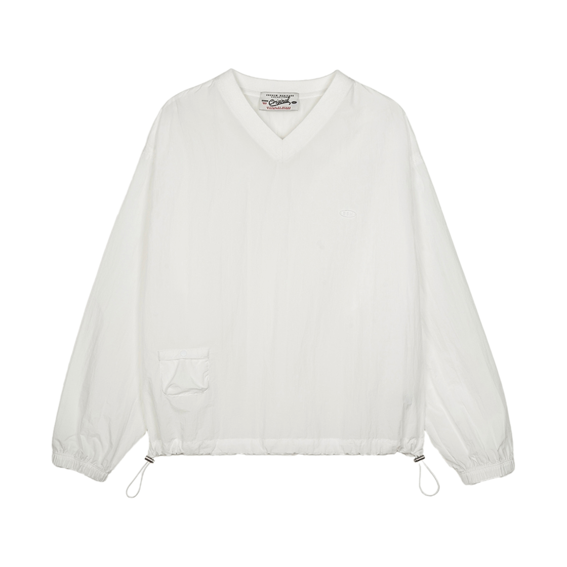 벤시몽 나일론 미니 포켓 스웻셔츠 화이트(Bensimon Nylon Mini Pocket Sweatshirt White)