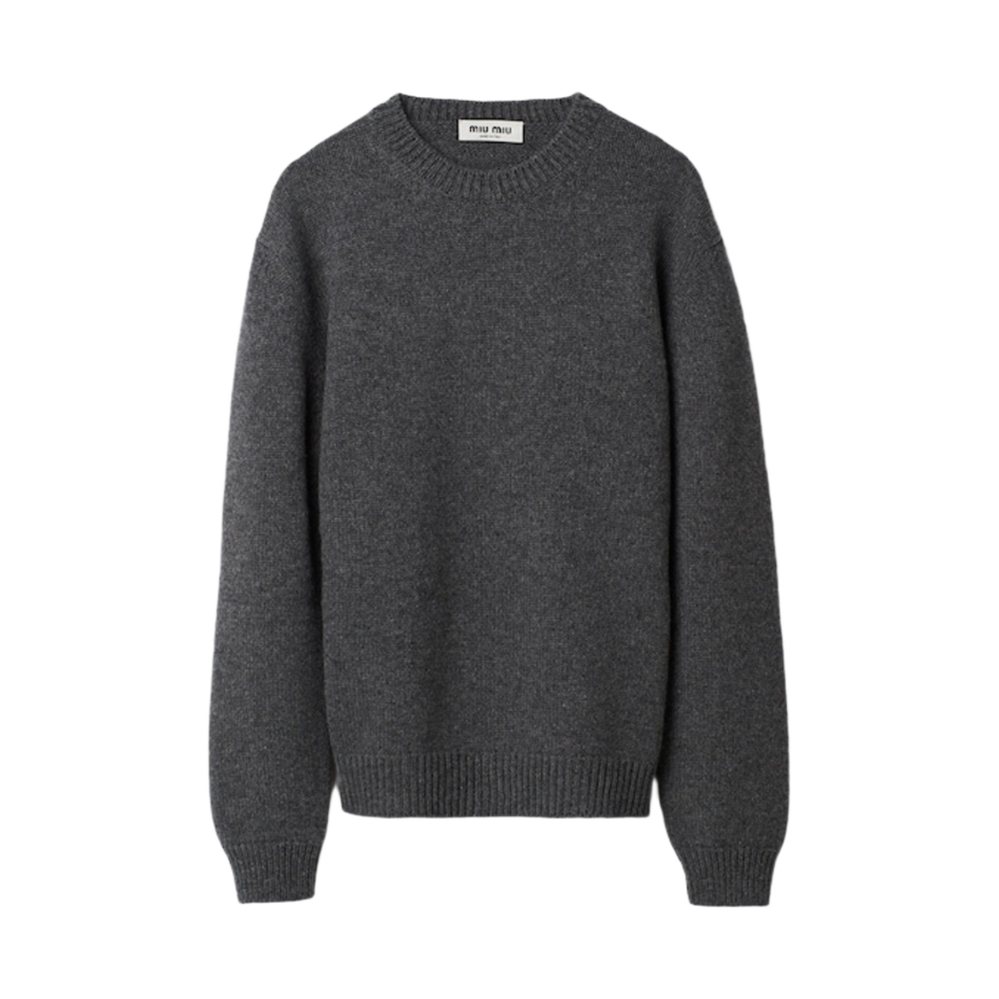 MML849-13VB-F0480 (W) Miu Miu Cashmere Sweater Slate Gray