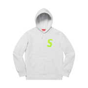 Supreme S Logo Hooded Sweatshirt Ash Grey - 19FW