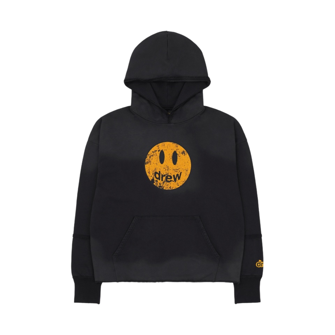 드류 하우스 마스코트 디컨스트럭티드 후드 페이디드 블랙(Drew House Mascot Deconstructed Hoodie Faded Black)