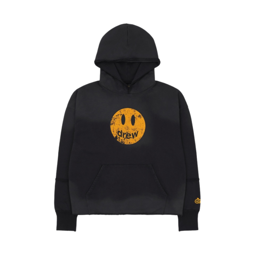 Drew House Mascot Deconstructed Hoodie Faded Black
