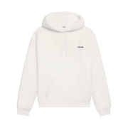 Celine Loose Hoodie in Cotton Terry Off White Black