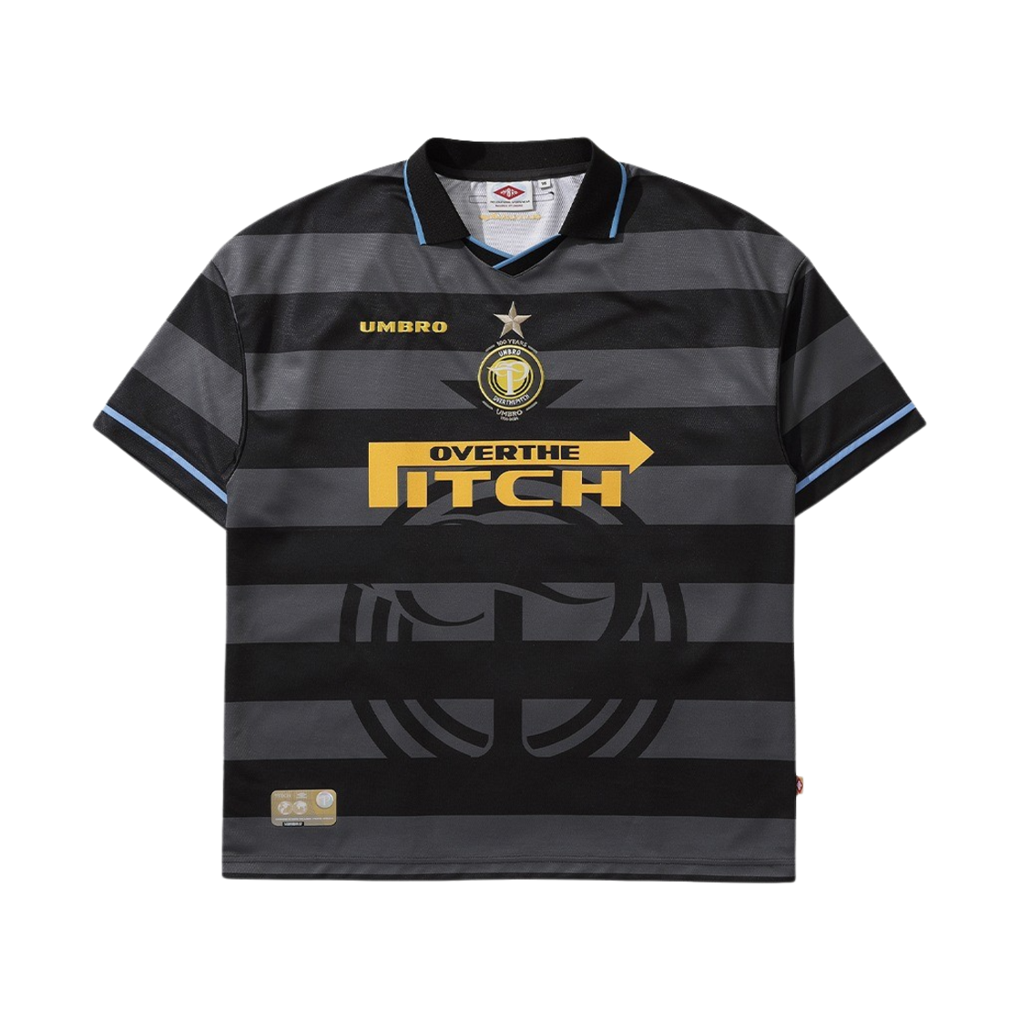 UP121SRJ35BLK0 Over The Pitch x Umbro 100th Anniversary Homage Football Jersey