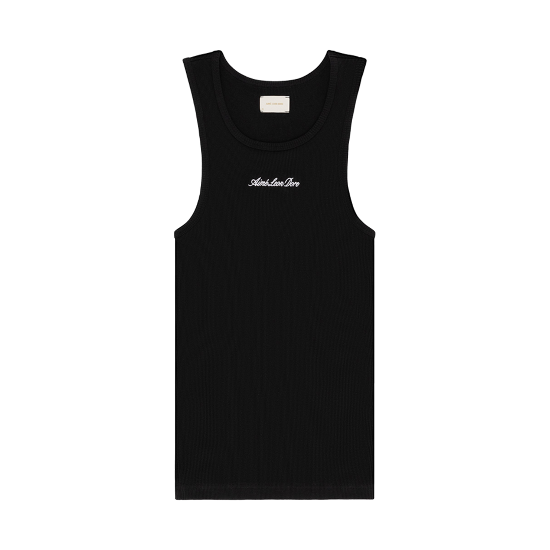 - Aime Leon Dore Embroidered Logo Tank Top Jet Black