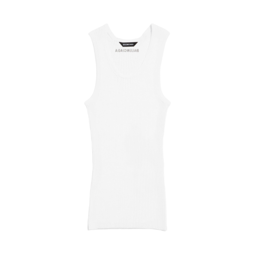 (W) Balenciaga Tank Top White