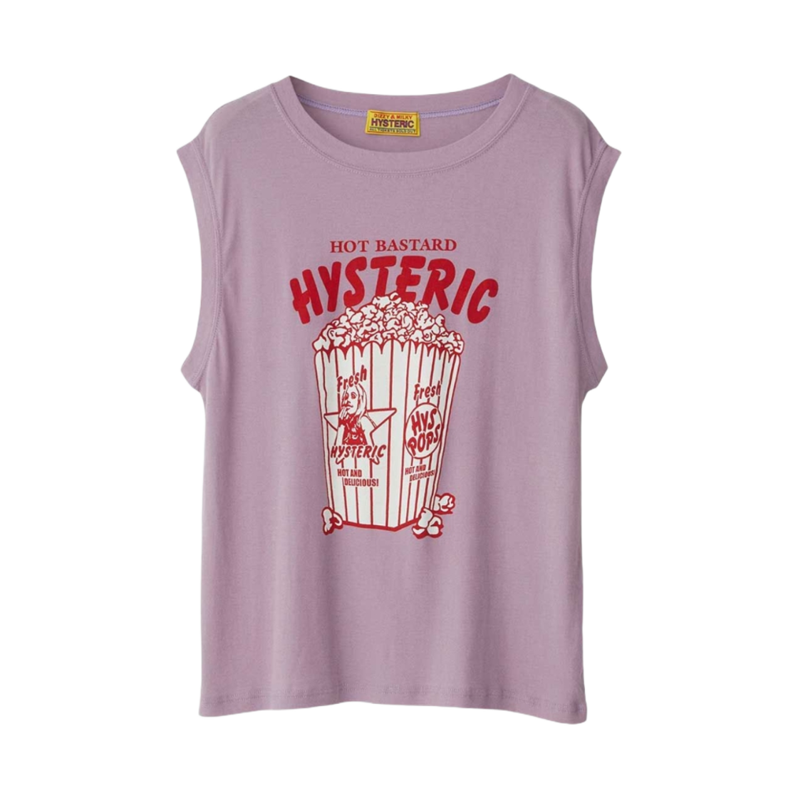 (W) 히스테릭 글래머 HYS 팝 슬리브리스 퍼플((W) Hysteric Glamour HYS Pops Sleeveless Purple) - 1