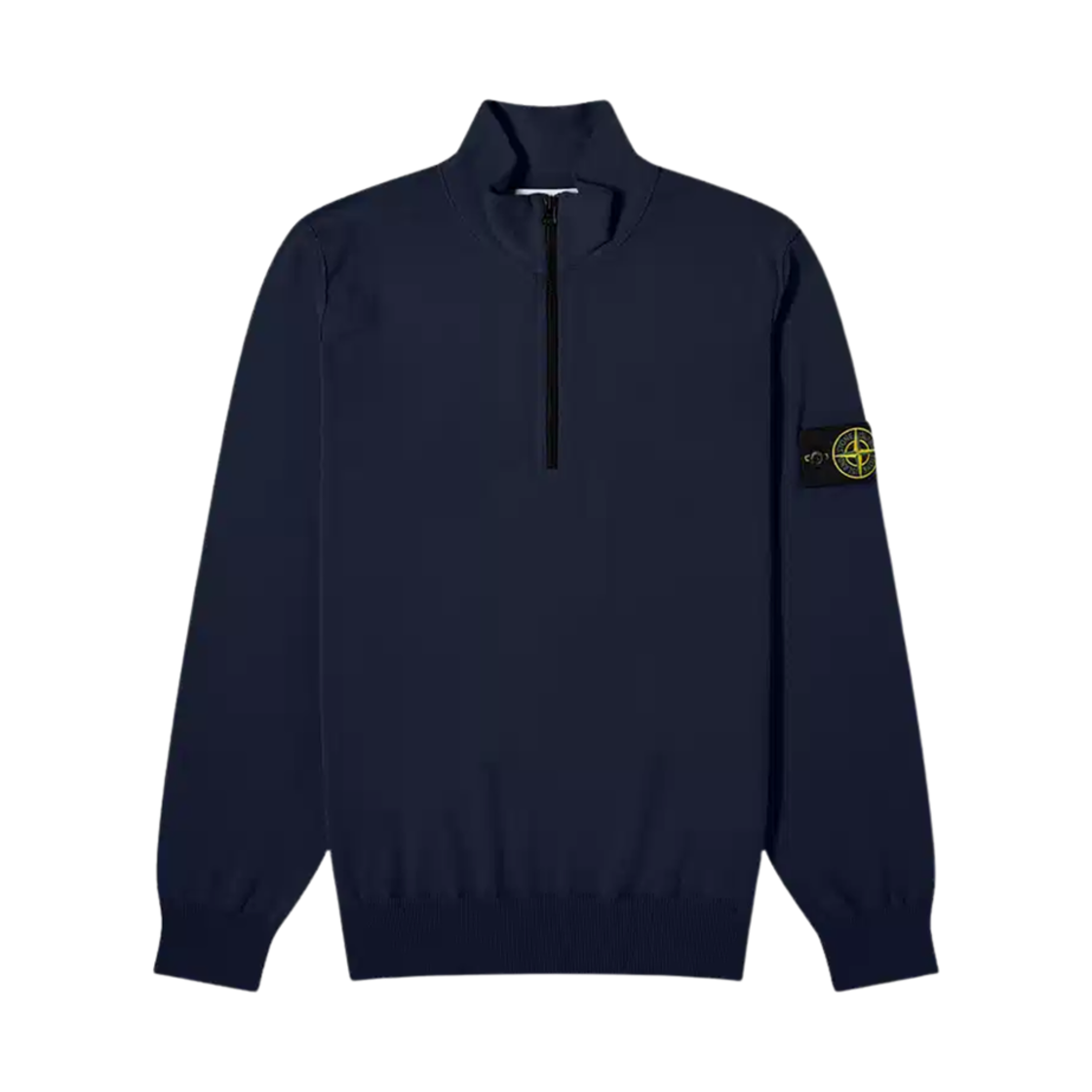 스톤 아일랜드 543B2 소프트 코튼 니트 가디건 네이비 블루 - 23SS(Stone Island 543B2 Soft Cotton Knit Cardigan Navy Blue - 23SS) - 1