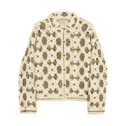 Holzweiler Women Crochet Knit Cardigan Green Mix