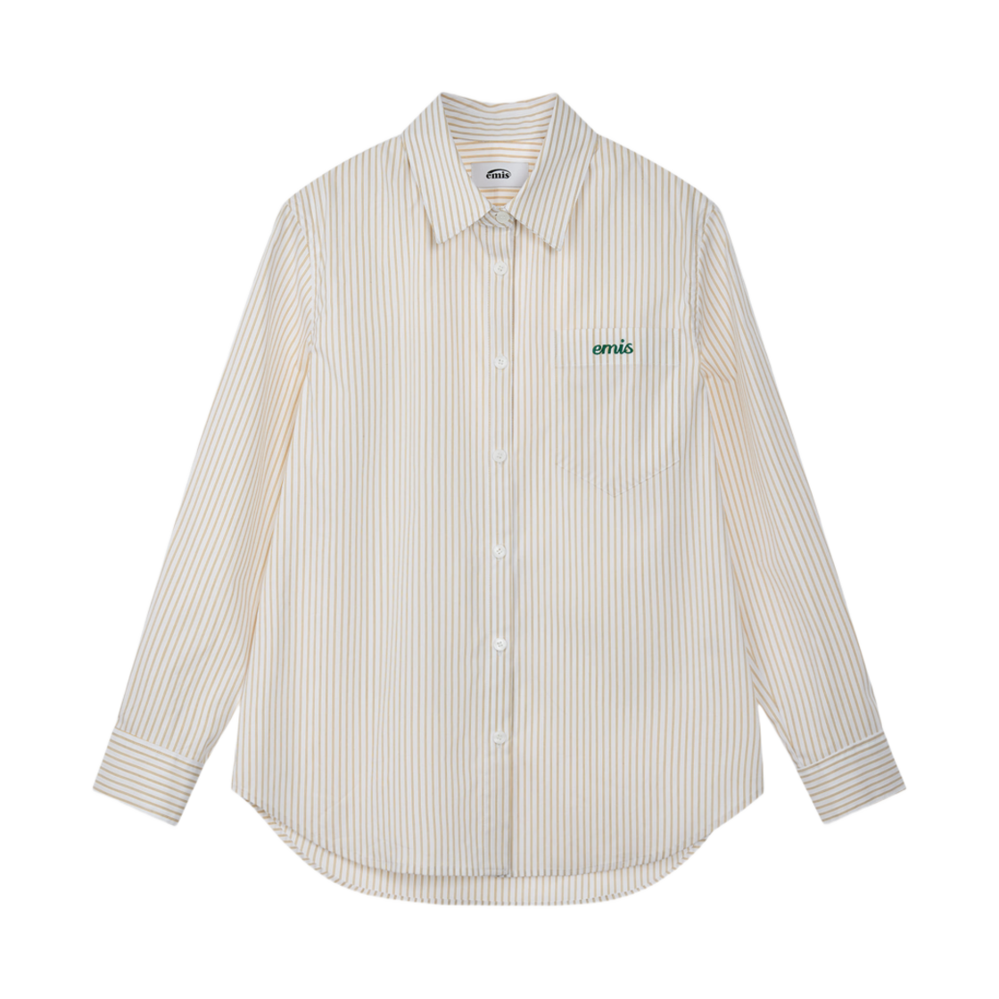 이미스 스트라이프 셔츠 옐로우 스트라이프(Emis Stripe Shirt Yellow Stripe) - 1