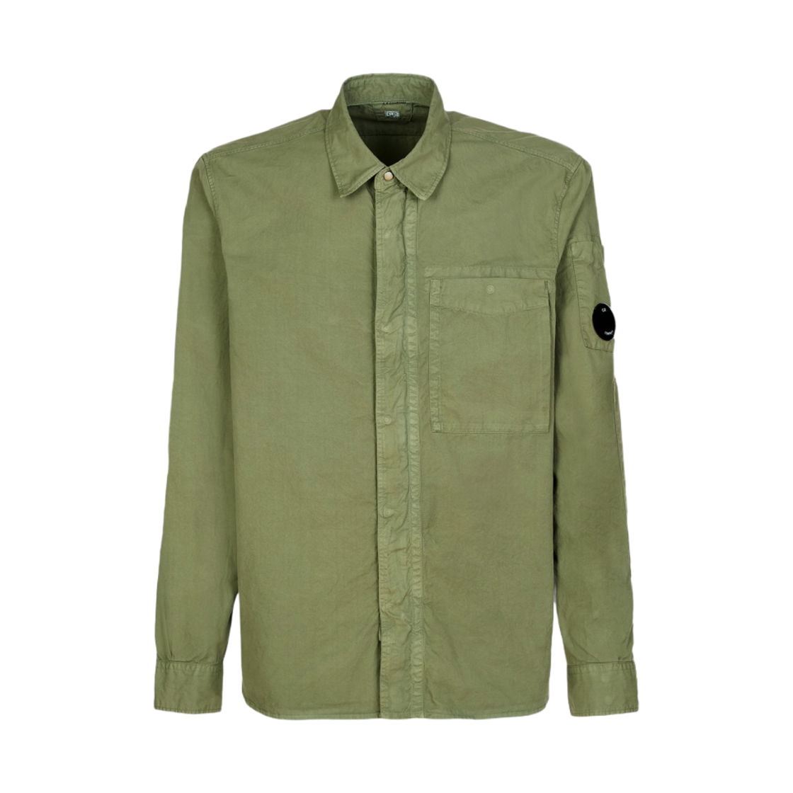 C.P. 컴퍼니 개버딘 유틸리티 셔츠 브론즈 그린 - 23SS(C.P. Company Gabardine Utility Shirt Bronze Green - 23SS) - 1