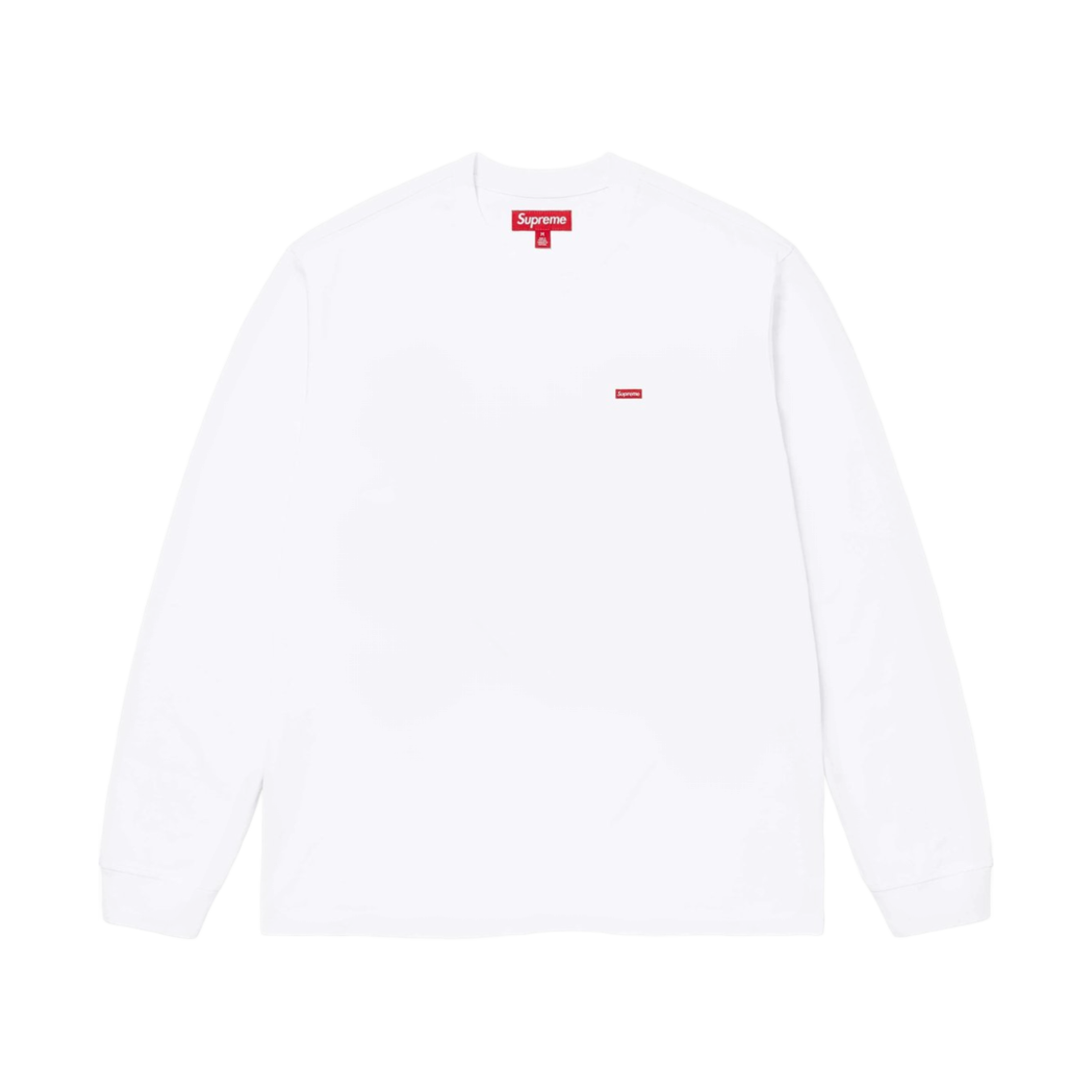 슈프림 스몰 박스 롱슬리브 티셔츠 화이트 - 24FW