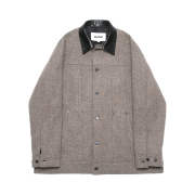 Haleine Half Wool Work Jacket Beige (VJ327)