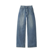 (W) Pottery Semi Wide Denim Blue