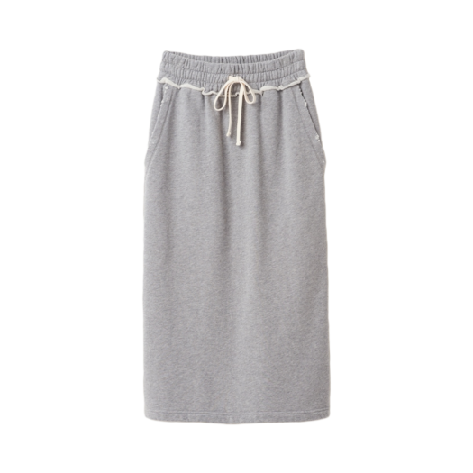 (W) Miu Miu Cotton Fleece Skirt Grey
