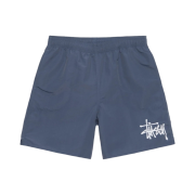 Stussy Big Basic Water Shorts Washed Navy