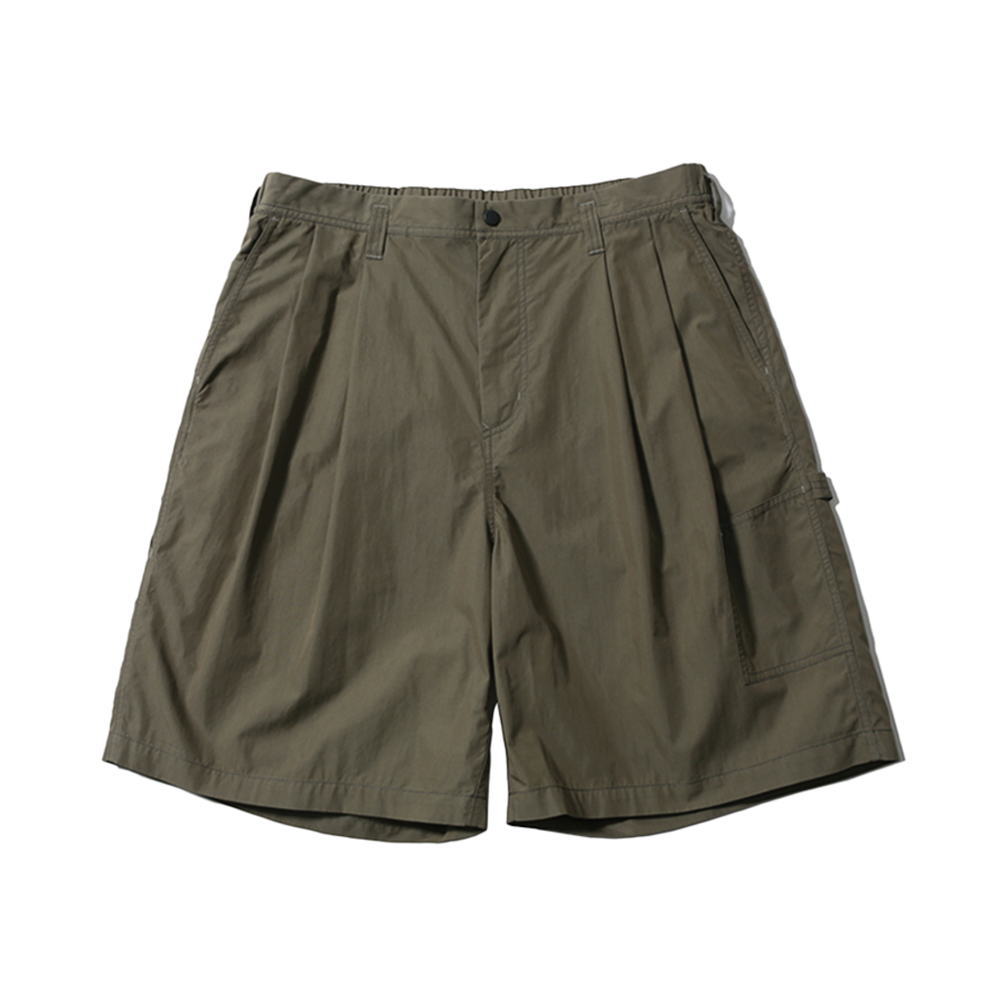 PMF025-02ST08-LO [SS25] moif Over Work Shorts Light Olive