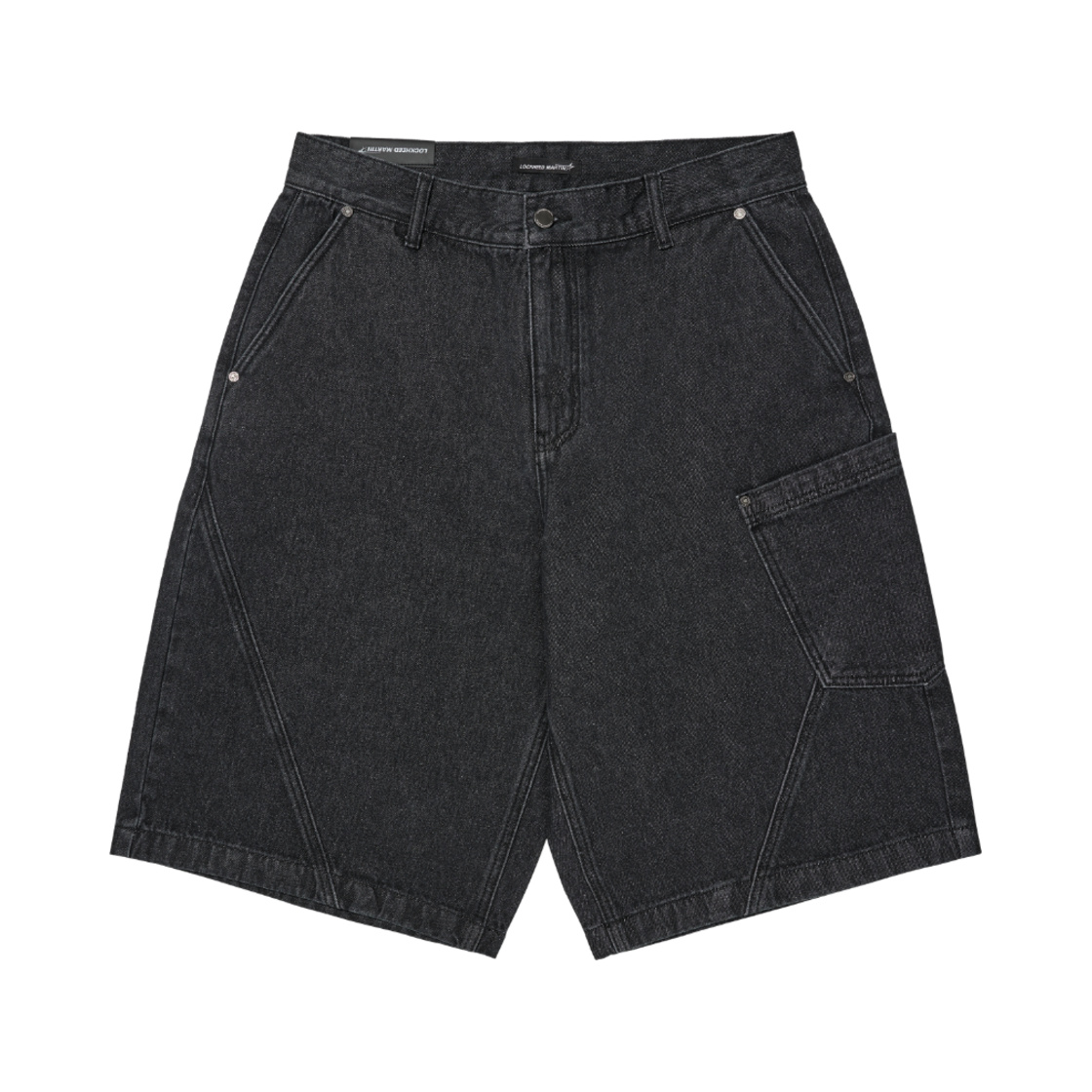 L31UDS010BLK LOCKHEED MARTIN Denim Shorts Black