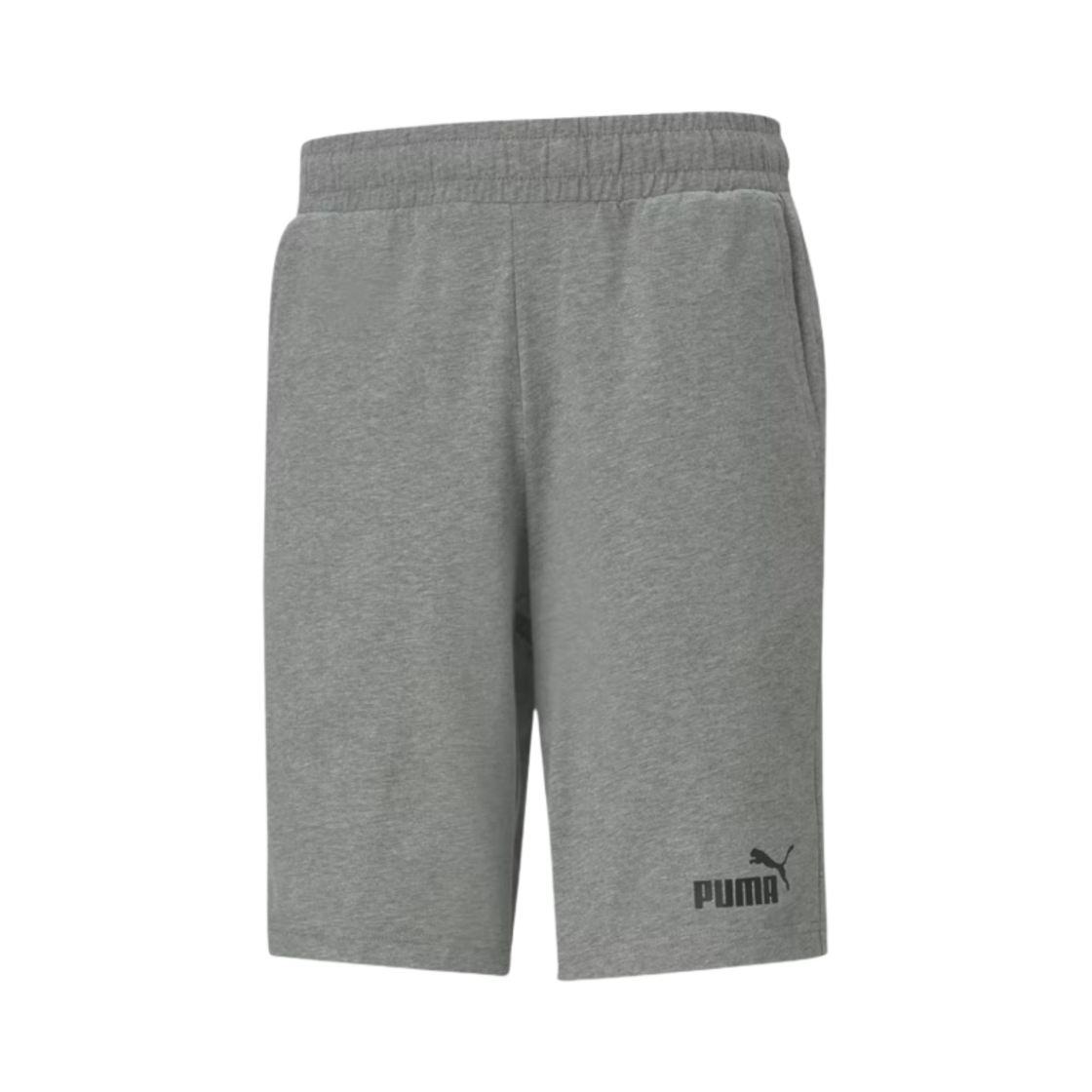 586706-03 Puma Essentials Jersey Shorts Medium Gray Heather