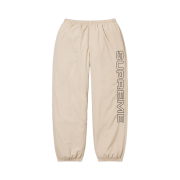 Supreme Spellout Embroidered Track Pants Sand - 23FW