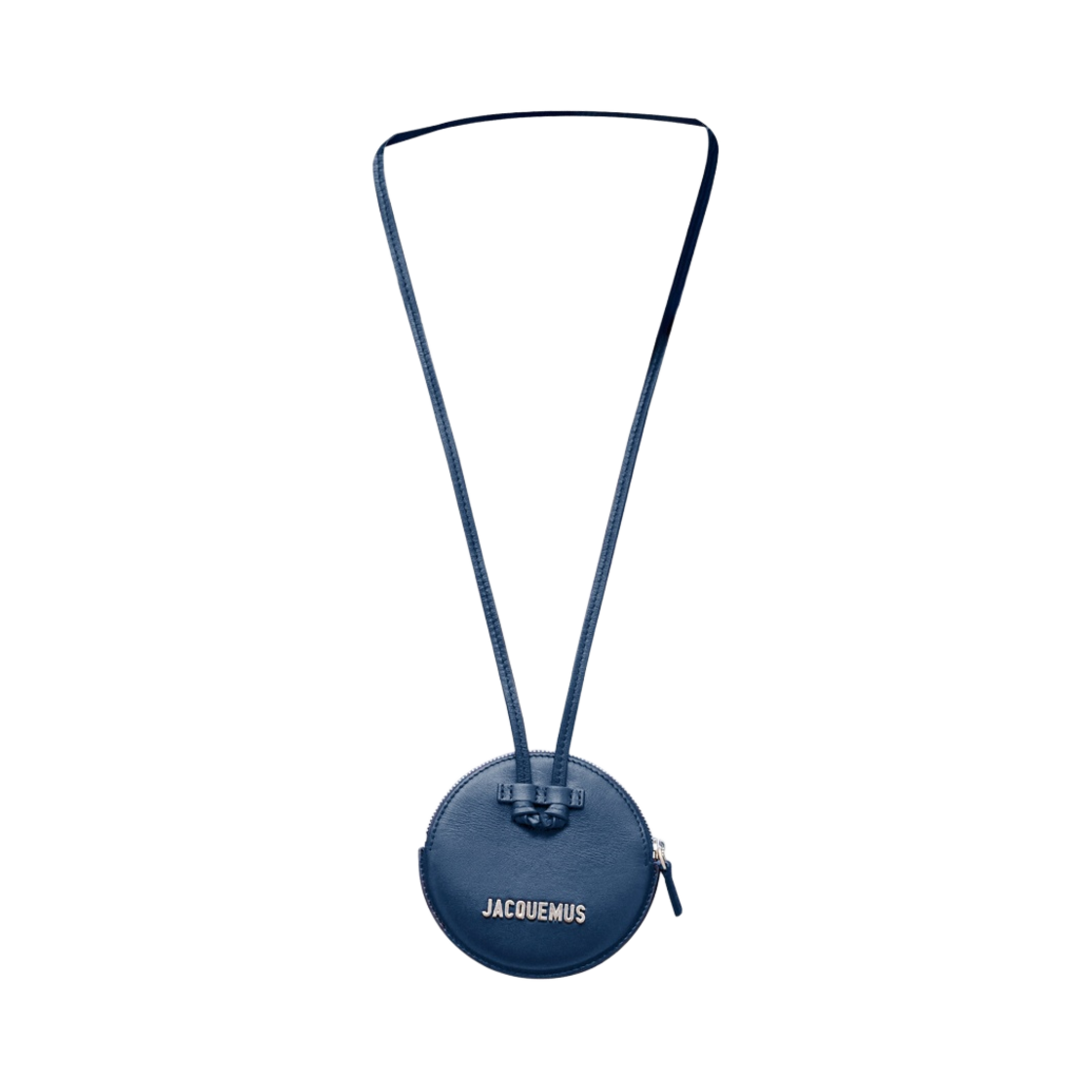 213SL001-3061-380 Jacquemus Le Pitchou Circle Neck Pouch Navy