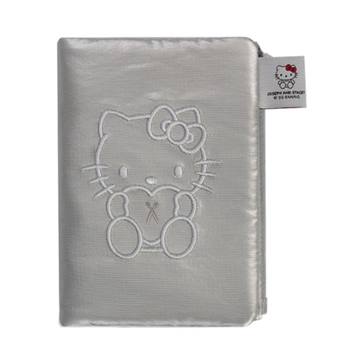 0JSQ1WT01SVF Joseph&Stacey Sleek Travel Wallet Hello Kitty Silver