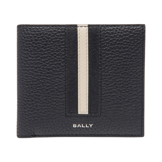 Bally Ribbon Wallet in Midnight Leather Blue