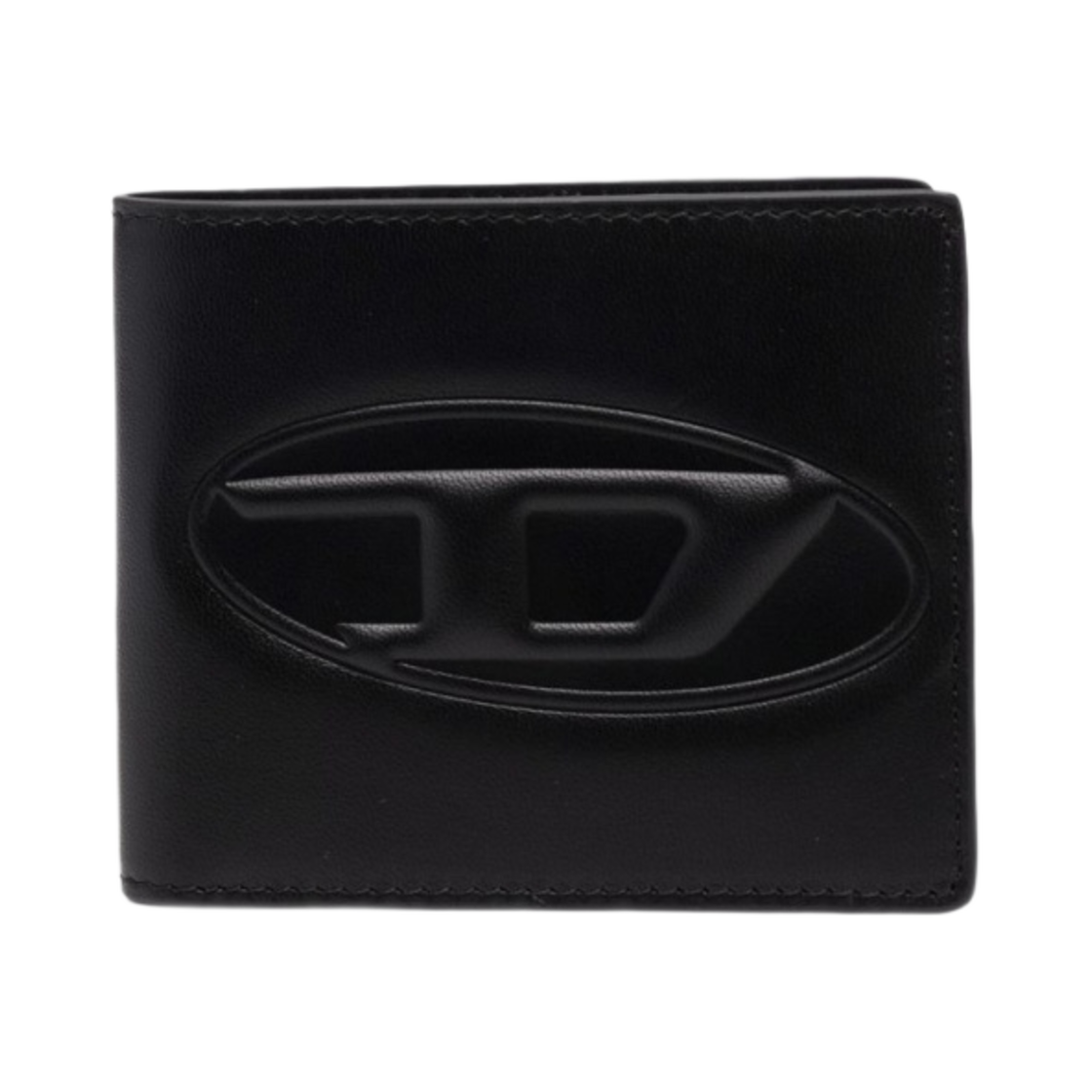 디젤 D 로고 바이폴드 레더 월렛 블랙(Diesel D Logo Bi-Fold Leather Wallet Black)