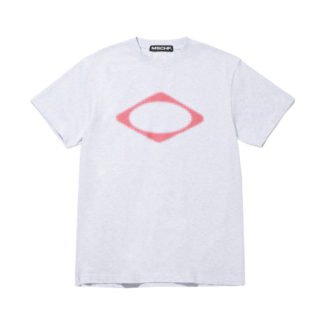 (W) 미스치프 롬버스 블러 티셔츠 베이직 멜란지 그레이((W) Mischief Rhombus Blur T-Shirt Basic Melange Grey)