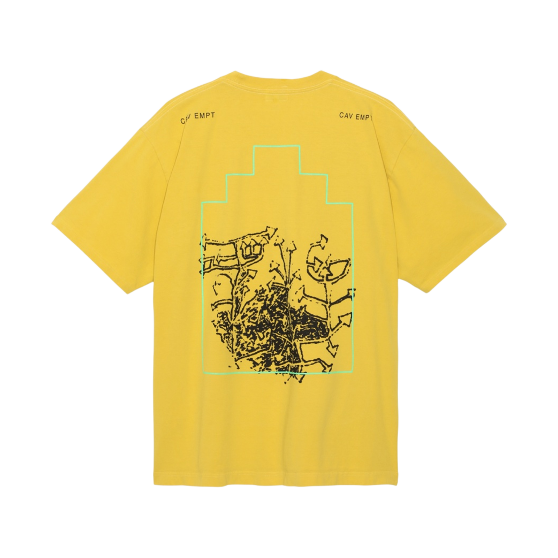 카브엠트 오버다이 FK 시트9 티셔츠 옐로우 - 23SS(Cav Empt Overdye FK Sheet9 T-Shirt Yellow - 23SS) - 2