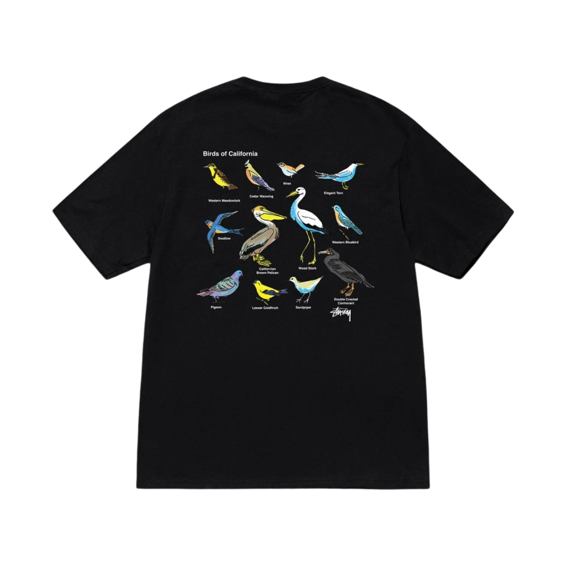 스투시 캘리포니아 버드 티셔츠 블랙(Stussy California Birds T-Shirt Black) - 2