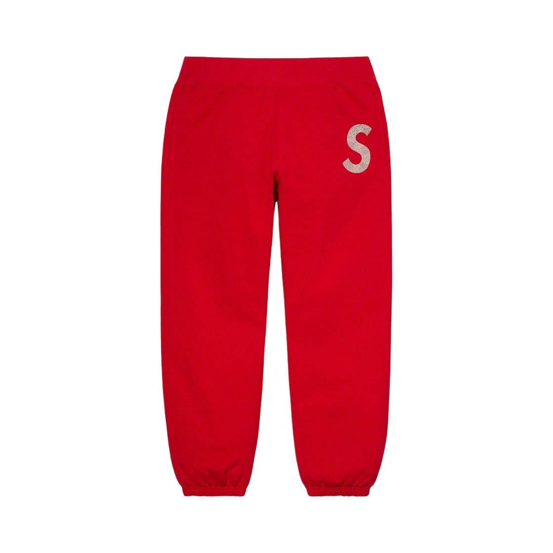 슈프림 스와로브스키 S 로고 스웨트팬츠 레드 - 21SS(Supreme Swarovski S Logo Sweatpants Red - 21SS) - 1