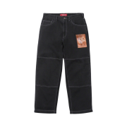 Supreme Mark Leckey Dream English Kid Twill Panel Pants Black - 23FW