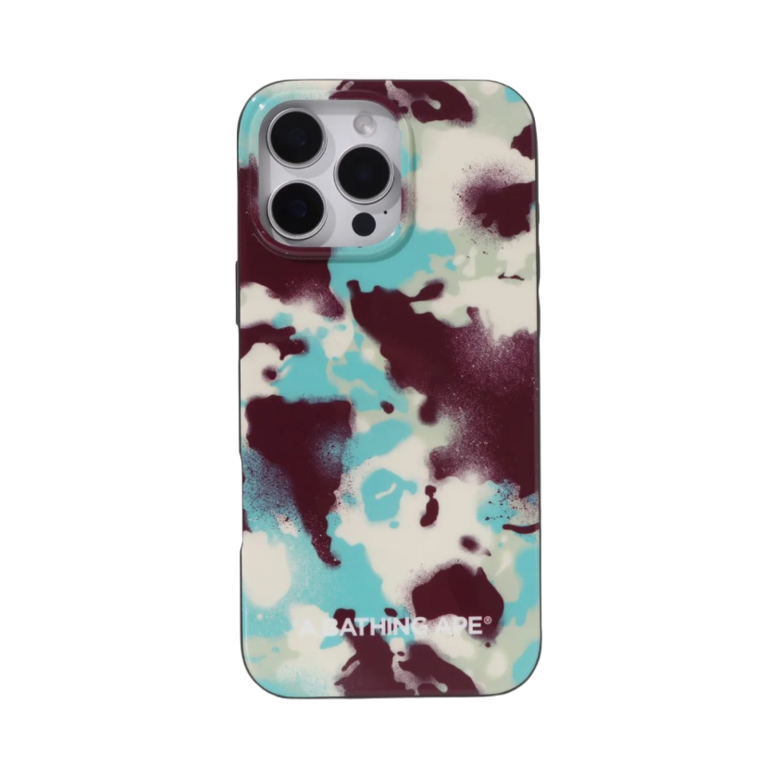 베이프 맵 카모 아이폰 16 프로 맥스 케이스 멀티(BAPE Map Camo iPhone 16 Pro Max Case Multi)