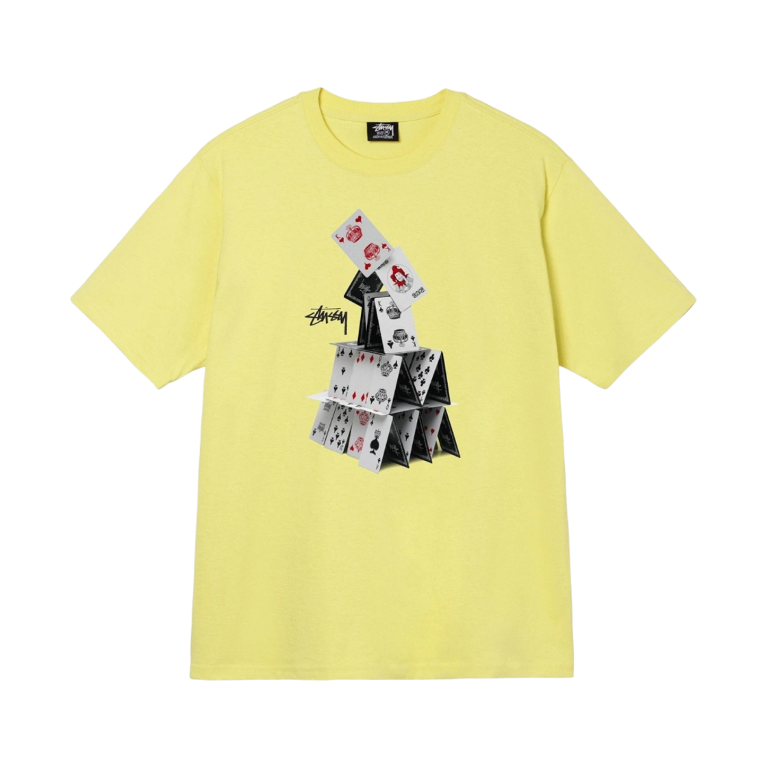 스투시 하우스 오브 카드 티셔츠 옐로우