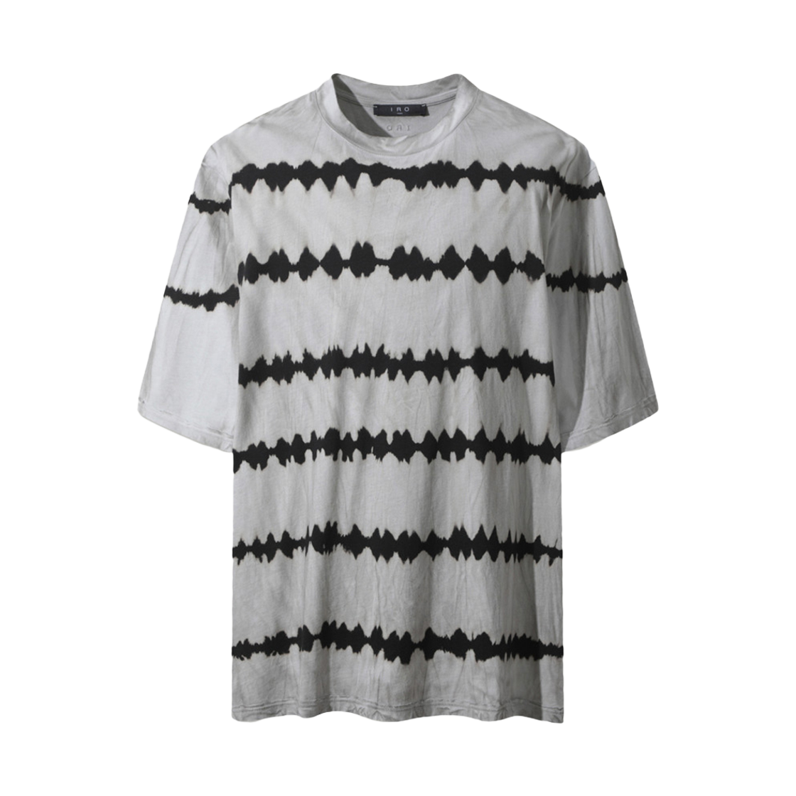 IRTAM24001GYX Iro Layan Stripe Short Sleeves T-Shirt Grey - 대표 이미지 #1