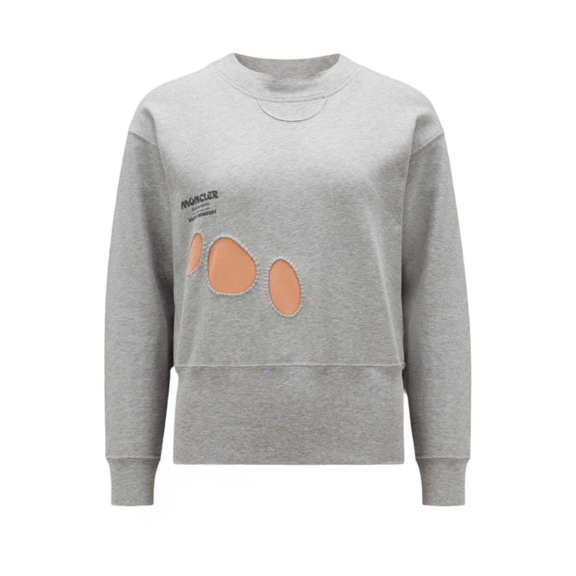 (W) 몽클레르 x 살레헤 벰버리 플리스 스웨트셔츠 그레이((W) Moncler x Salehe Bembury Fleece Sweatshirt Grey) - 1