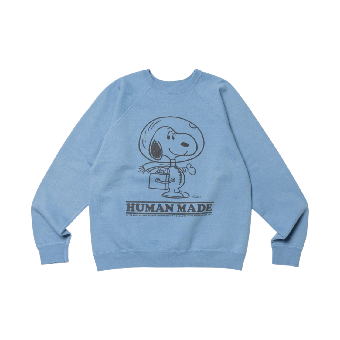 휴먼 메이드 피너츠 스웨트셔츠 #1 블루(Human Made Peanuts Sweatshirt #1 Blue) - 1
