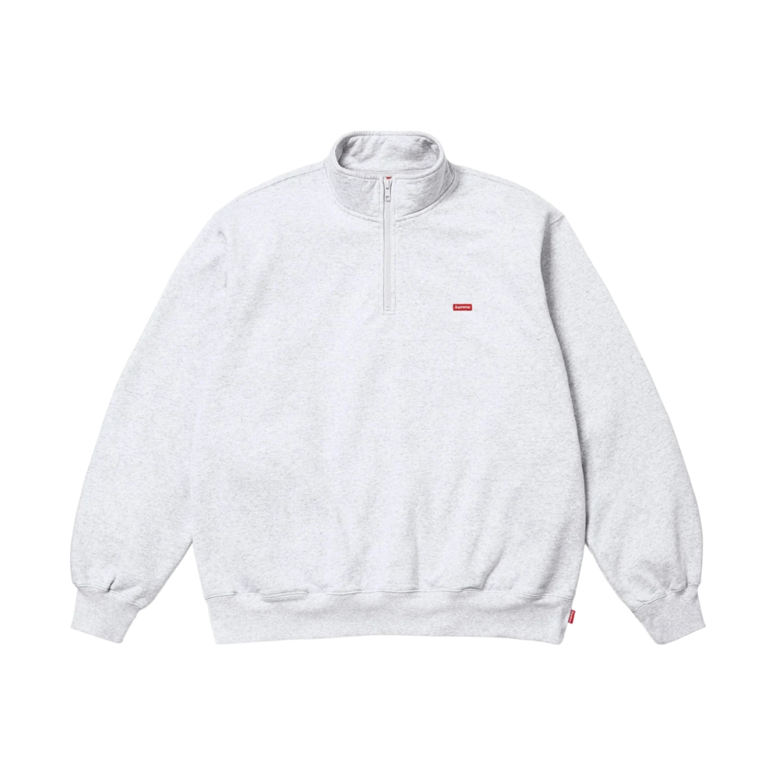 슈프림 스몰 박스 하프 집 풀오버 애쉬 그레이 - 25SS(Supreme Small Box Half Zip Pullover Ash Grey - 25SS)