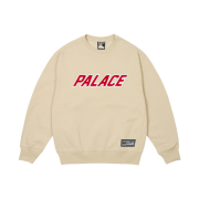 Palace Applique Team Crew Stoney Grey - 25SS