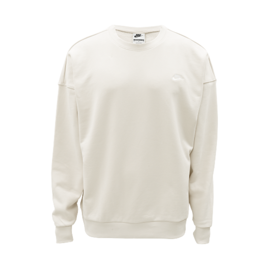 HJ1820-104 Nike Club Fleece Oversized French Terry Crew Light Orewood Brown - Asia