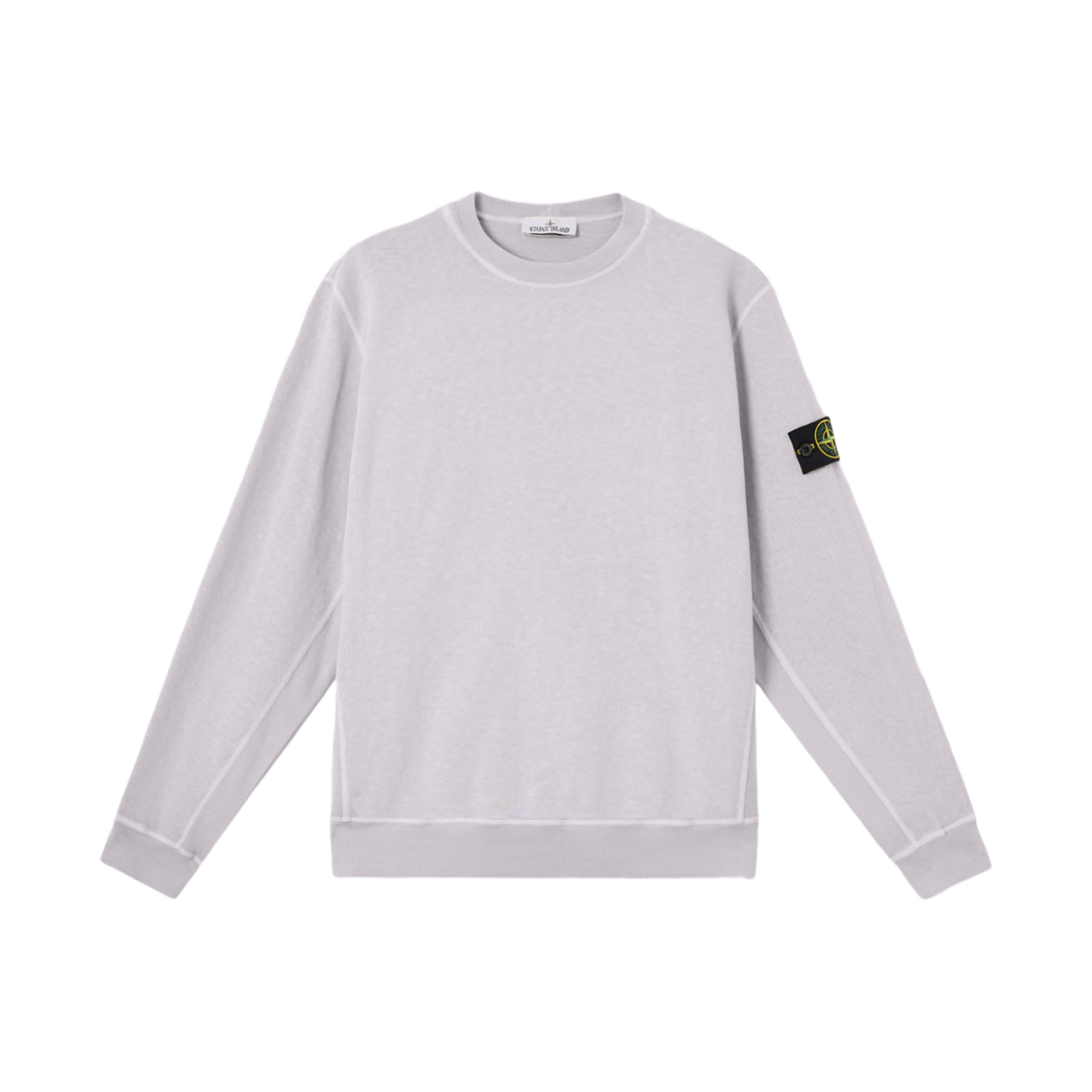K1S1561000-20S0060-V0188 Stone Island 6100020 Malfile Fleece Old Effect Crewneck Sweatshirt with Slub Effect Lilac - 25SS