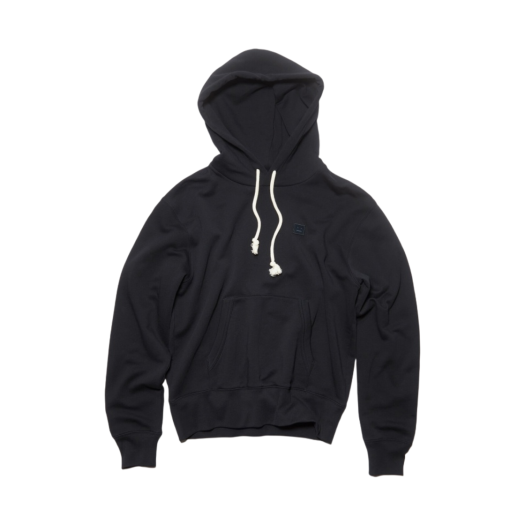 Acne Studios Regular Fit Hooded Sweatshirt Black