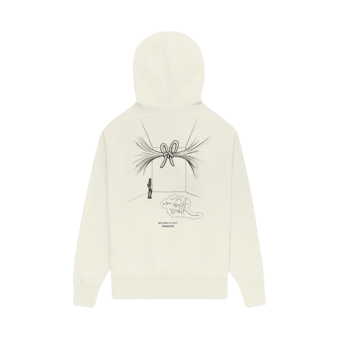 다니엘 아샴 노트 후드 크림(Daniel Arsham Knot Hoodie Cream)