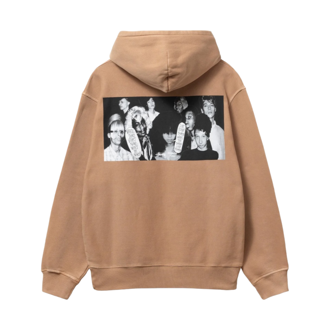 스투시 x 마틴 로즈 콜라주 피그먼트 다이드 후드 모카(Stussy x Martine Rose Collage Pigment Dyed Hoodie Mocha) - 1